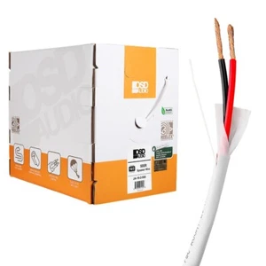 16/2 Speaker Wire Outdoor Rated CL2/CL3 In Wall Direct Burial Oxygen Free, White - Picture 1 of 9