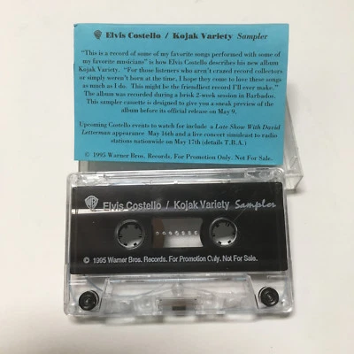 ELVIS COSTELLO Kojak Variety 1995 US Promo Only CASSETTE Sampler MINTY - Image 1 of 2