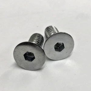 2 CUBIERTAS DE INSPECCIÓN CROMADAS PERNO EMPOTRADO 2003 - 2022 Harley Sportster XL 1200 883 - Imagen 1 de 1