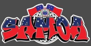 Samoa Coat of arms / flags Sticker 330mm x 150mm INCLUDES FREE STICKER - Picture 1 of 5