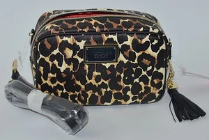 BORSA A TRACOLLA VICTORIA'S SECRET CHEETAH LEOPARDO BORSA A MANO BELLEZZA BORSA A TRACOLLA - Foto 1 di 11