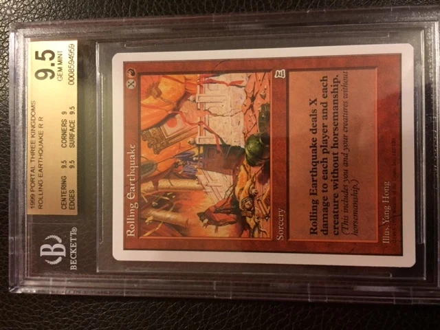 BGS Portal Three Kingdoms Rolling Earthquake 9.5 Magic Beckett Graded MTG - Image 1 of 1