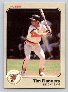 1983 Fleer Baseball #359 Tim Flannery San Diego Padres