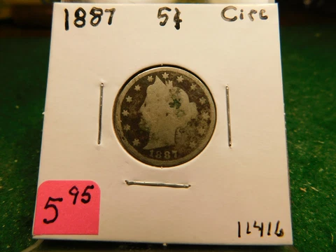 1887 Liberty Nickel   Item # 11416 Cover