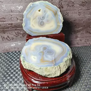 3.82 LB Natural Agate Treasure Basin Quartz Rock Geode Crystal Healing w3160 - Picture 1 of 10