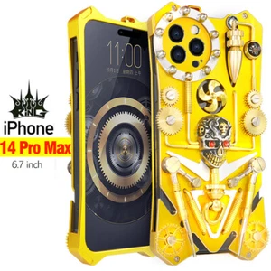 Funda mecánica de cráneo de aluminio con armadura de lujo para iPhone 14 Pro Max - Imagen 1 de 18