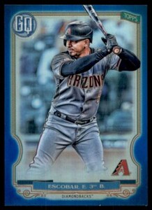 2020 Topps Gypsy Queen Chrome Box Toppers Blue Ref #139 Eduardo Escobar /99