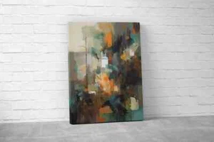 Dark Tones Abstract Painting Canvas Unframed & Limited Edition Paint Touch-up - Bild 1 von 3