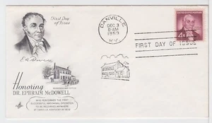 TurtlesTradingPost - Dr Ephraim McDowell 1959 #1138 Artcraft FDC - Picture 1 of 1