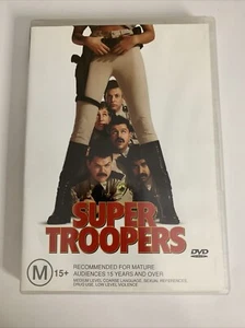 Super Troopers (DVD, 2001) Kevin Heffernan, Jay Chandrasekhar Comedy Region 4 - Picture 1 of 3