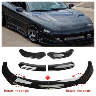 Glossy Black Front Bumper Lip Spoiler Splitter Kits For Mitsubishi 3000GT US Foto 1 de 4