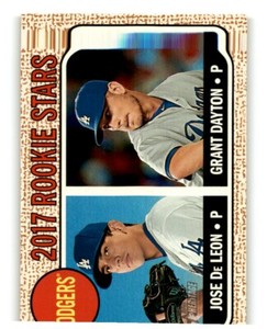 2017 TOPPS HERITAGE GRANT DAYTON/JOSE DE LEON RC LOS ANGELES DODGERS #83