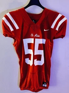Nike Ole Miss Rebels #55 Custom Vapor Pro Football Jersey Men's Large 908632 NWT - Picture 1 of 4