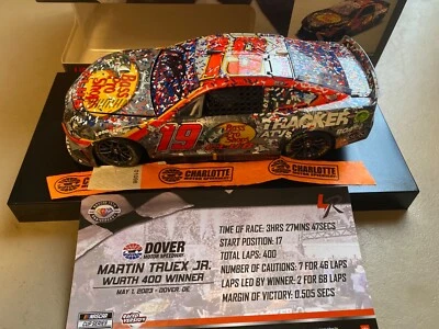 MARTIN TRUEX JR AUTOGRAFIADO 2023 TOYOTA SS BAJO PRO SHOPS DOVER WIN 1/24 Foto 1 de 4