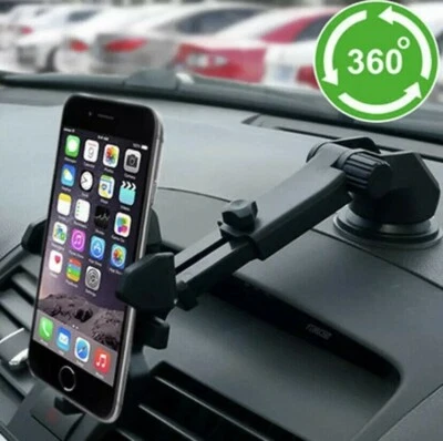 Compact One Touch Car Phone Mount - Easily Mount Your Phone on Windshield - Image 1 of 4