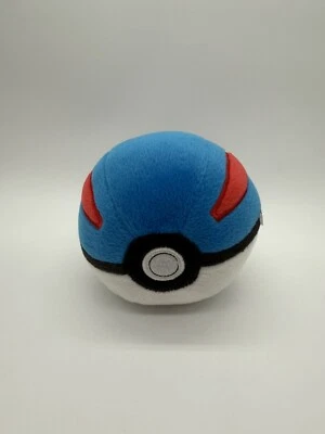 Pokemon Pokeball ОТЛИЧНЫЙ МЯЧ 4,5 дюйма плюшевая мягкая игрушка от Tomy - Изображение 1 из 4
