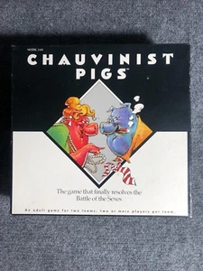 Vintage Chauvinist Pigs Board Game by Tiger - 1991 Edition - Complete - - Picture 1 of 24