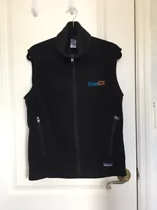 PATAGONIA Synchilla Black Men’s Fleece Vest Sleeveless Zipper Sz M - Picture 1 of 10