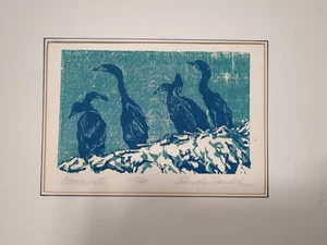 DOROTHY MANDEL Signed Limited Edition 27/40 "Cormorant" Art 10"x7" - Picture 1 of 12