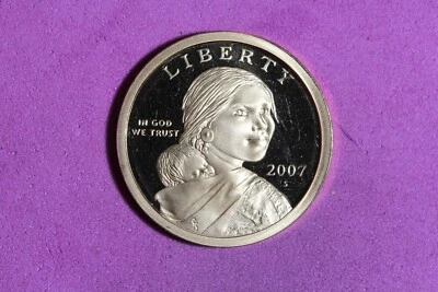2007 - S Proof Sacagawea Dollar!!  #K48781 - Image 1 of 2