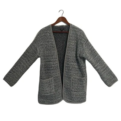 Cárdigan Simply Vera Wang Sherpa Mujer S Azul Gris Bolsillos Acogedor Cómodo Boho Cálido Foto 1 de 4