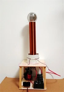 New DIY Tesla Coil Suit Arc Test Wireless Electricity Transmission Kits Toy - Picture 1 of 8