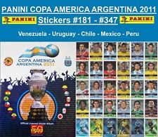 Panini Copa América Argentina 2011 - Stickers #181 - #347 - BUY 1, GET 1 FREE