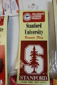 NOS LICENSED COLLEGIATE STANDFORD BANNER FLAGS 41''X 29.5''MAN CAVE - Picture 1 of 1