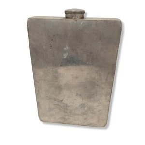 ESTATE Abercrombie And Fitch Silver Vintage Flask England New York 64 OZ Rare! - Picture 1 of 12