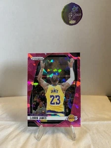 2024-25 Panini Prizm - LeBron James Pink Cracked Ice Chalk Toss # 130 LA Lakers - Picture 1 of 2