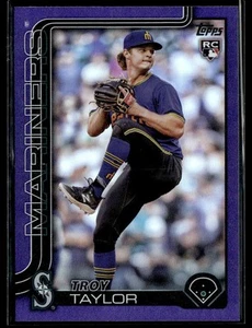 2025 Topps Series 2 Purple Foil Troy Taylor Rookie /250 Mariners #691 - Picture 1 of 2