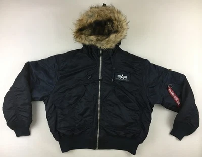 Alpha Industries CWU 45/P Hooded Custom flyer’s military flight bomber jacket - Image 1 of 4