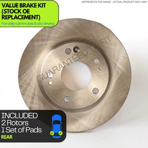 Stock Upgrade Brake Rotors Kit with Pads for 2016-19 Volvo XC90 C40 Recharge OE3 - Picture 1 of 8