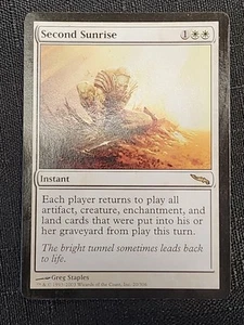 MTG Magic the Gathering Card- Second Sunrise- Mirrodin- NM/LP 20/306 - Picture 1 of 2