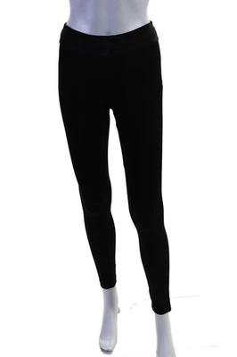 BCBGMAXAZRIA Mujer Cintura Elástica Tiro Medio Tobillo Leggings Negros Talla XS Foto 1 de 4