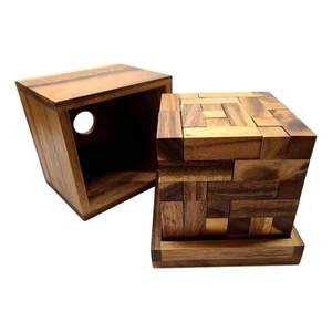 Monster T Wood Brain Teaser | 54-Piece Very Hard Puzzle - Picture 1 of 4