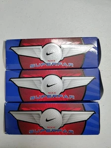 Neu Nike Superfar Golfbälle 3 Schachteln mit 3 Golfbällen schön Vintage kostenloser Versand  - Bild 1 von 3