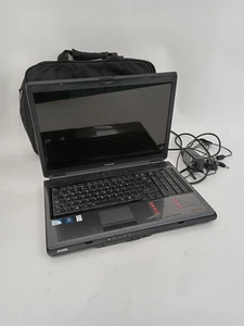 Toshiba Satellite L350 Laptop Working Black Windows 7 Preowned In Case Used - Picture 1 of 13