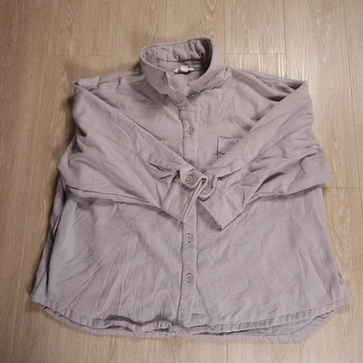 Jaqueta Camisa Athleta Retroplush Feminina Plus 3X Lavanda Botão Para Baixo Casual - Imagem 1 de 4