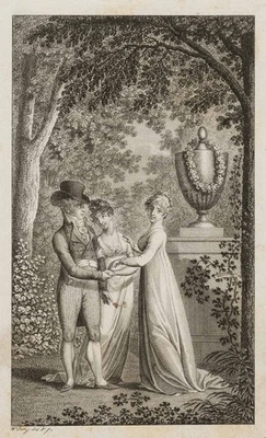 W. JURY (1763-1829), Galanterie, Buchillustration, Kupferstich Rokoko 1700-1749 - Bild 1 von 4