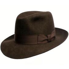 Indiana Style Wool Felt Lined Fedora Hat - Mens