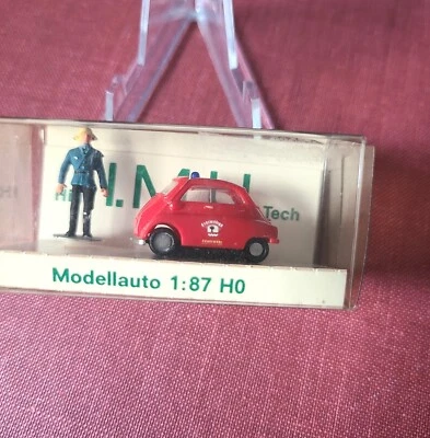 DE COLECCIÓN 1960 ISETTA 300 MODELO 1:87 CON BRIGADA DE BOMBEROS CAJA ORIGINAL NOS Foto 1 de 4