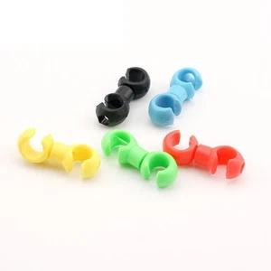2 x Rotating Bike Brake Gear Cross Cable Tidy Clip Guides S Hook UK seller - Picture 1 of 11