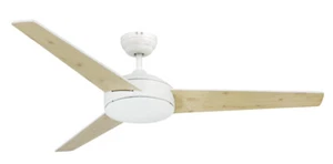 Leiser Deckenventilator Vega WEIß 132 cm Fernbedienung Temperaturautomatik Timer - Picture 1 of 4
