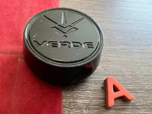 #A (1) Verde Black Wheel Center Cap CAP176-l27-B-BOX - Picture 1 of 7