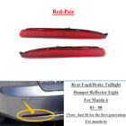 Red LED Rear Fog&Brake Taillight Bumper Reflector Lights For Mazda 6 03-08 Pair
