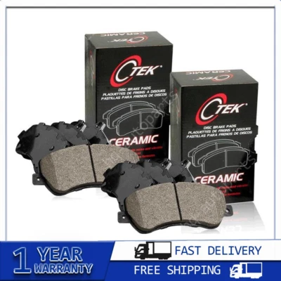 Juego de 2 pastillas de freno de cerámica delanteras + traseras centradas para Toyota Land Cruiser Foto 1 de 4