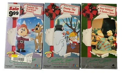 Frosty the Snowman Year Without a Santa Claus Rudolph Red Nose Reindeer RARE VHS - Image 1 of 4