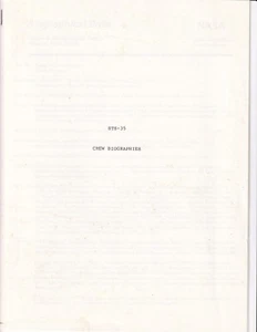 Folleto espacial vintage biografías de tripulación STS-35 de la NASA 1989 1980s - Imagen 1 de 1
