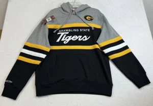 Men's Mitchell & Ness Black Grambling Tigers Head Coach Pullover Hoodie Large - Picture 1 of 8